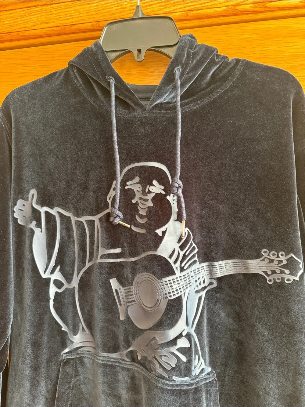 True Religion Buddha Velour Hoodie Mens Size XL